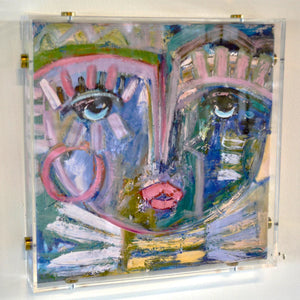 Blue Ivey Acrylic Canvas