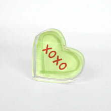 Load image into Gallery viewer, Lauren Dunn XOXO Green Acrylic | Candy Heart