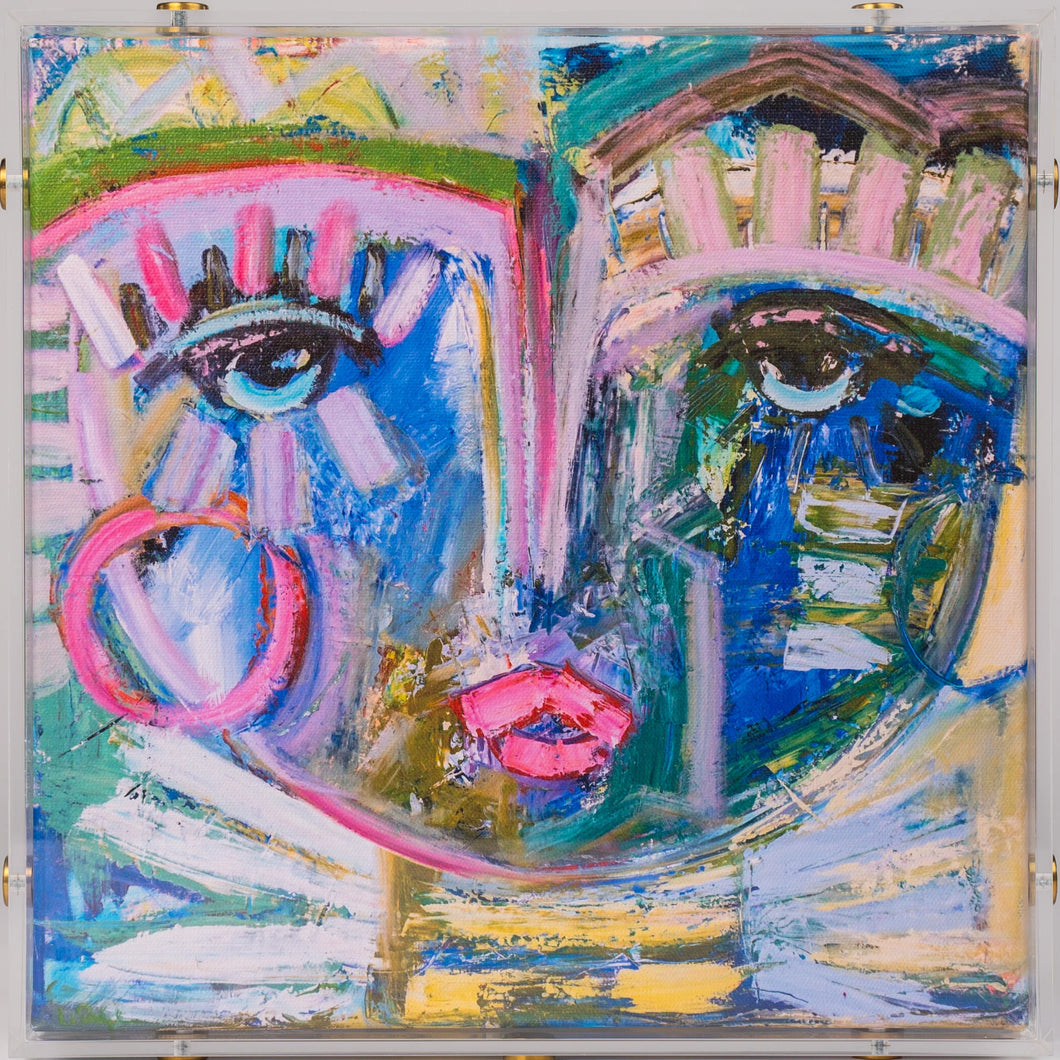 Blue Ivey Acrylic Canvas