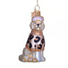Labrador with Ski Goggles and Sweater Glass Ornament