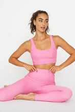 Load image into Gallery viewer, Cream Yoga Venesa Ribbed Bustier Sports Bra