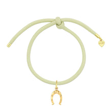 Load image into Gallery viewer, HART Vineyard Green Bracelet Cord with Horseshoe Charm