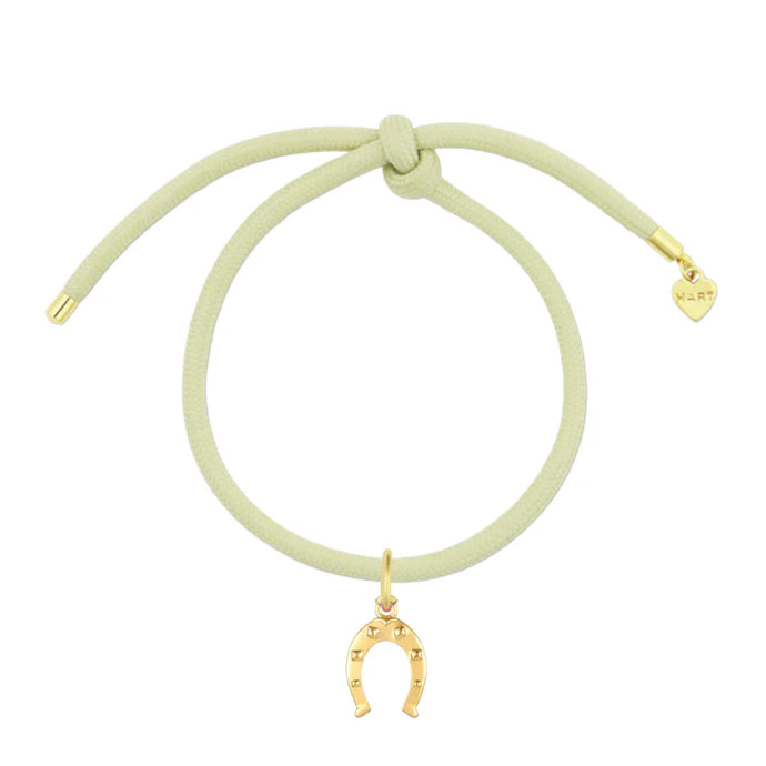 HART Vineyard Green Bracelet Cord with Horseshoe Charm