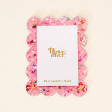 Load image into Gallery viewer, Mini Acrylic Picture Frame Magnet - Confetti Pink