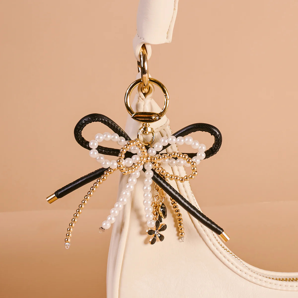 Layered Bows Bag Charm - Luxe Glam