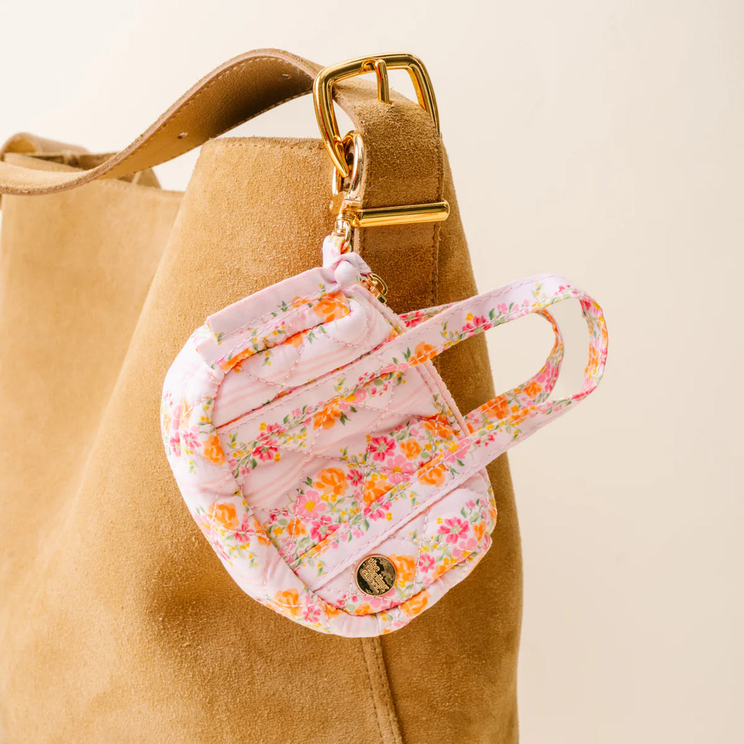 Itty Bitty Duffle Bag Charm - Petal Parade Pink