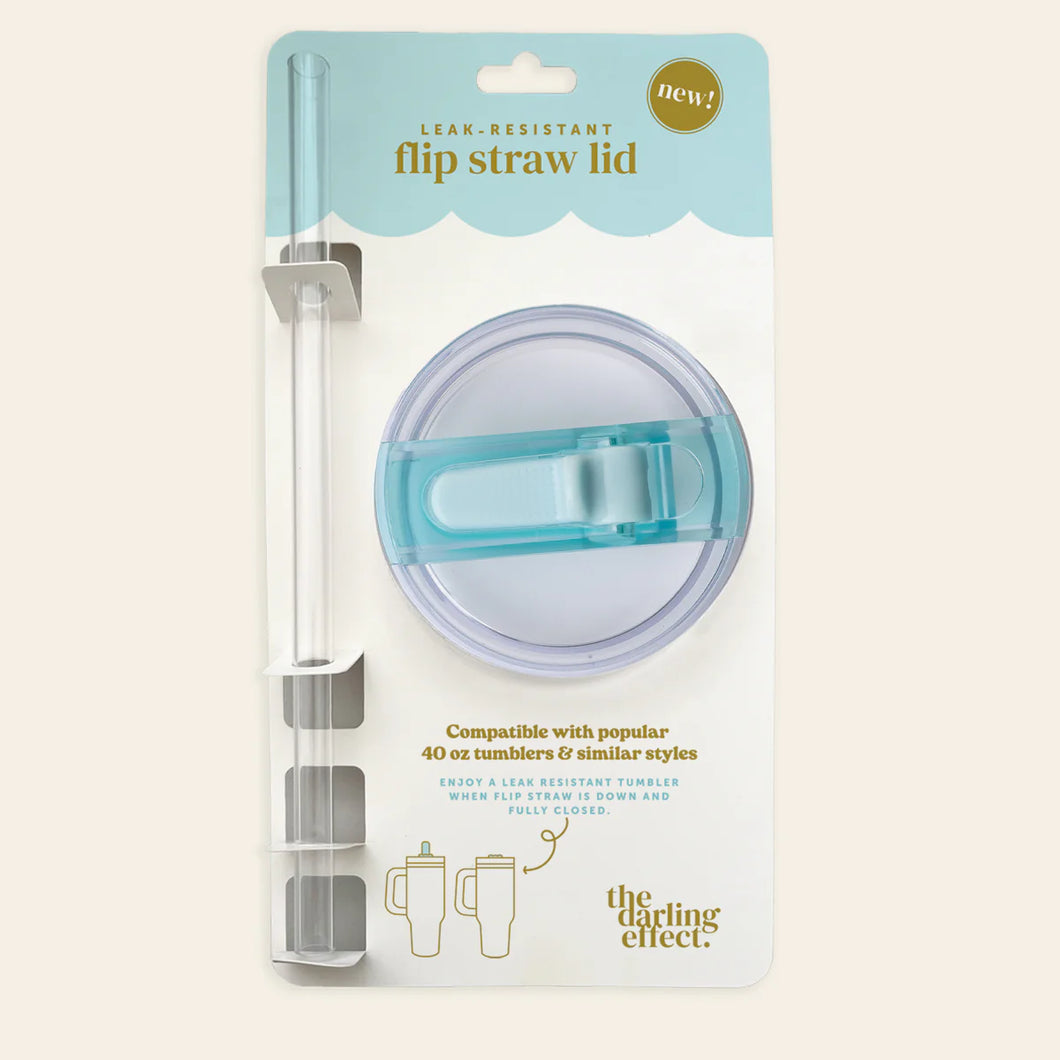 40 oz Lifestyle Flip Straw Lid - Blue