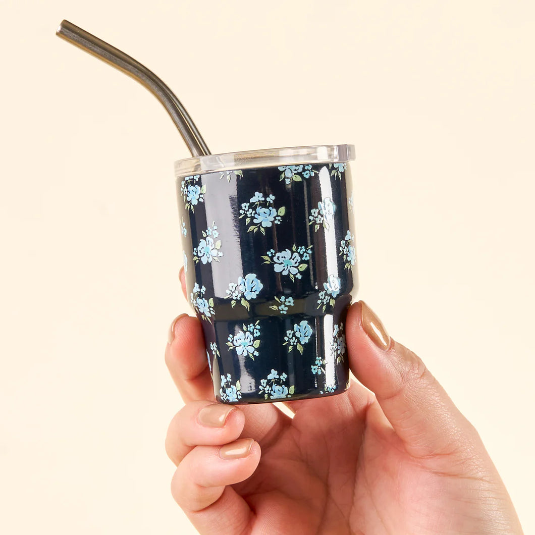Tiny Tumbler - Dainty Floral Navy