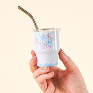 Tiny Tumbler - Garden Blooms Blue