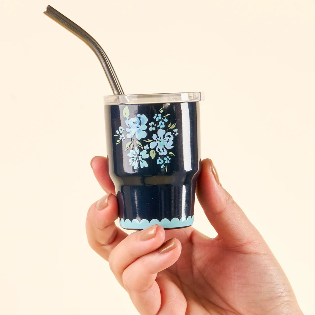 Tiny Tumbler - Garden Blooms Navy