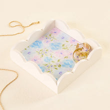 Load image into Gallery viewer, Scallop Trinket Tray - Secret Garden Blue
