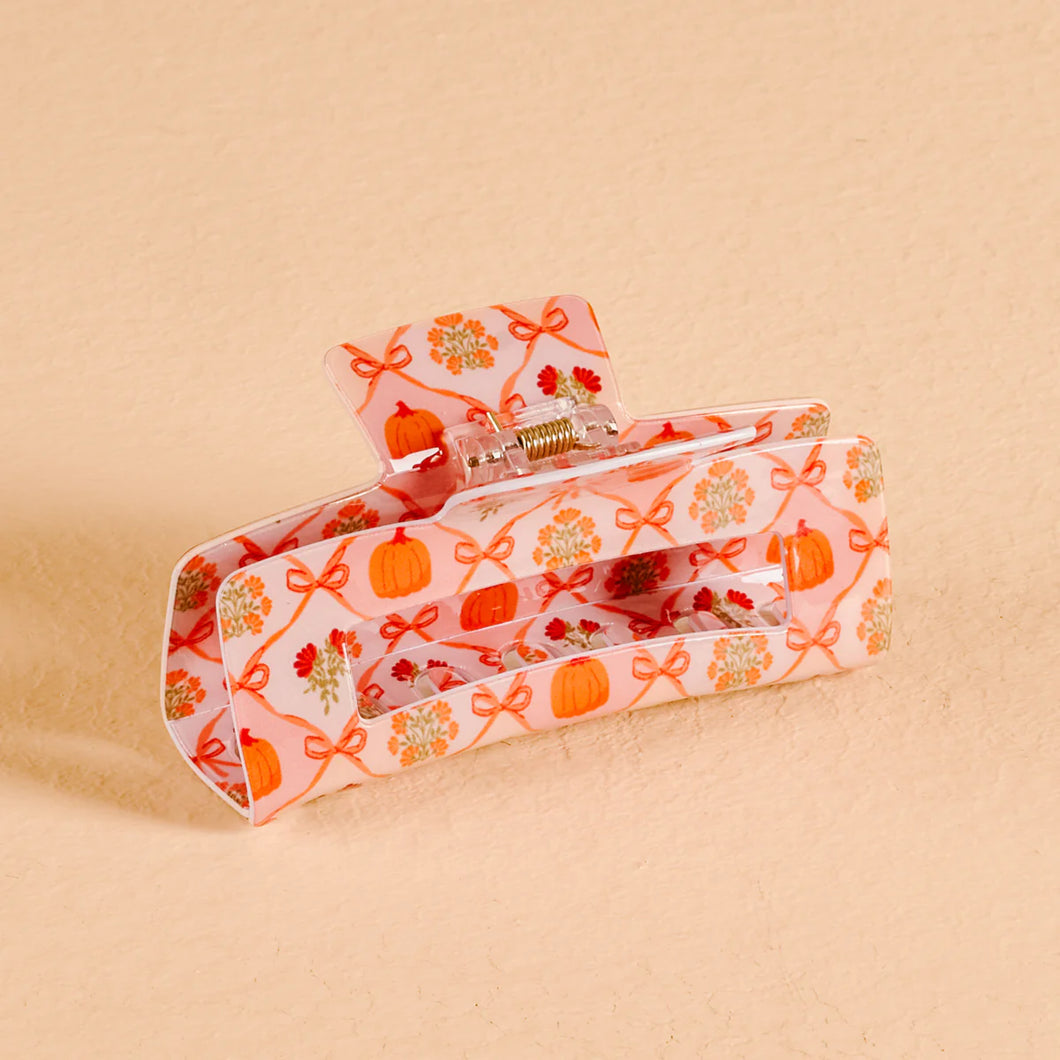 Claw Clip - Patchwork Pumpkins