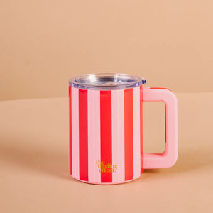 Peppermint Stripes 14 Oz. Insulated Mug
