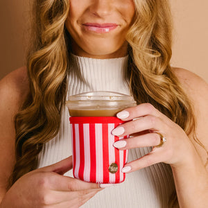 Peppermint Stripes Sip Savvy Drink Sleeve Regular