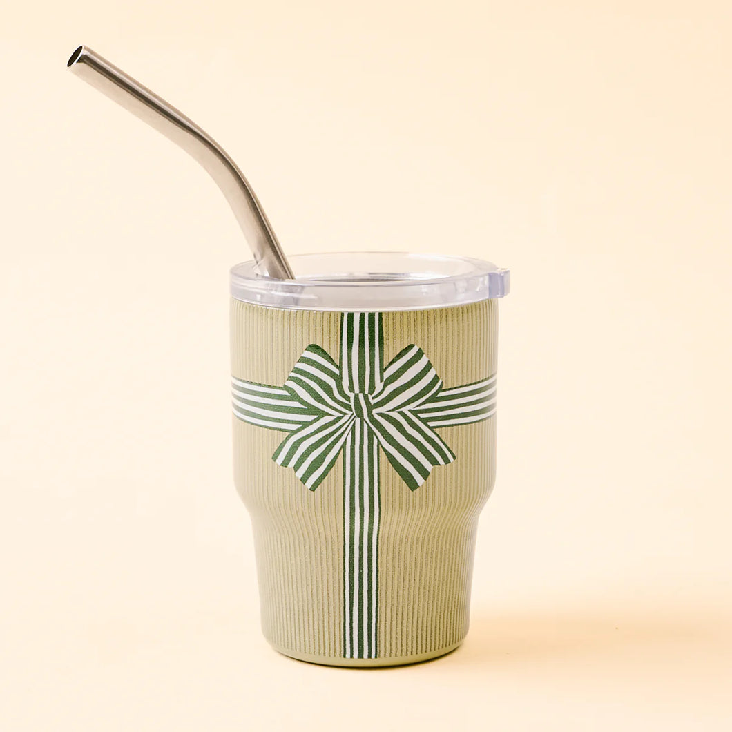 Holiday Gift Bow Green 2 Oz. Tiny Tumbler