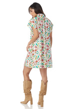 Load image into Gallery viewer, CROSBY Wilhelmina Dress | Woodcut Floral