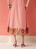Brooks Avenue Banyan Puff Sleeve Midi Dress | Terracotta Stripe