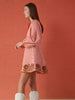 Brooks Avenue Holly Quilted Mini Dress | Terracotta Stripe