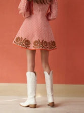 Load image into Gallery viewer, Brooks Avenue Holly Quilted Mini Dress | Terracotta Stripe