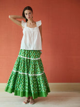 Load image into Gallery viewer, Brooks Avenue Tiered Maxi Skirt | Lily Pad