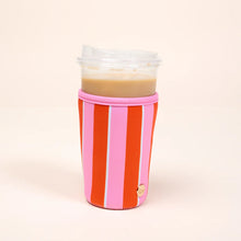 Load image into Gallery viewer, Sip Savvy Drink Sleeve Large - Sicily Stripes Pink