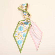 Load image into Gallery viewer, Twirl &amp; Tie Scarf | Poppin' Petals Aqua