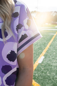 Emily McCarthy Poppy Pullover Top | Purple Collegiate Cheetah