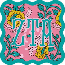 Load image into Gallery viewer, Sorority Block Print Acrylic Coasters
