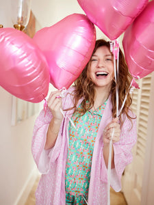 Brooks Avenue Bathrobe | Light Pink Chintz