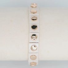 Load image into Gallery viewer, Smith &amp; Co Geometric Stretch Bracelet | Coconut