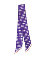Tailgate Check Twilly in Purple & Orange