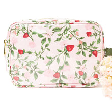Load image into Gallery viewer, Clear Coated Rectangular Cosmetic Case - Botanical Berry