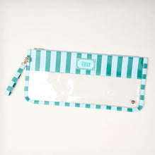 Load image into Gallery viewer, Mahjong Tile Keeper Pouch - Sicily Stripes Teal