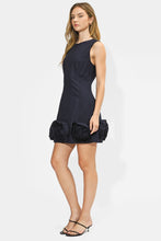 Load image into Gallery viewer, Adelyn Rae Renia 3D Floral Hem Mini Dress | Navy