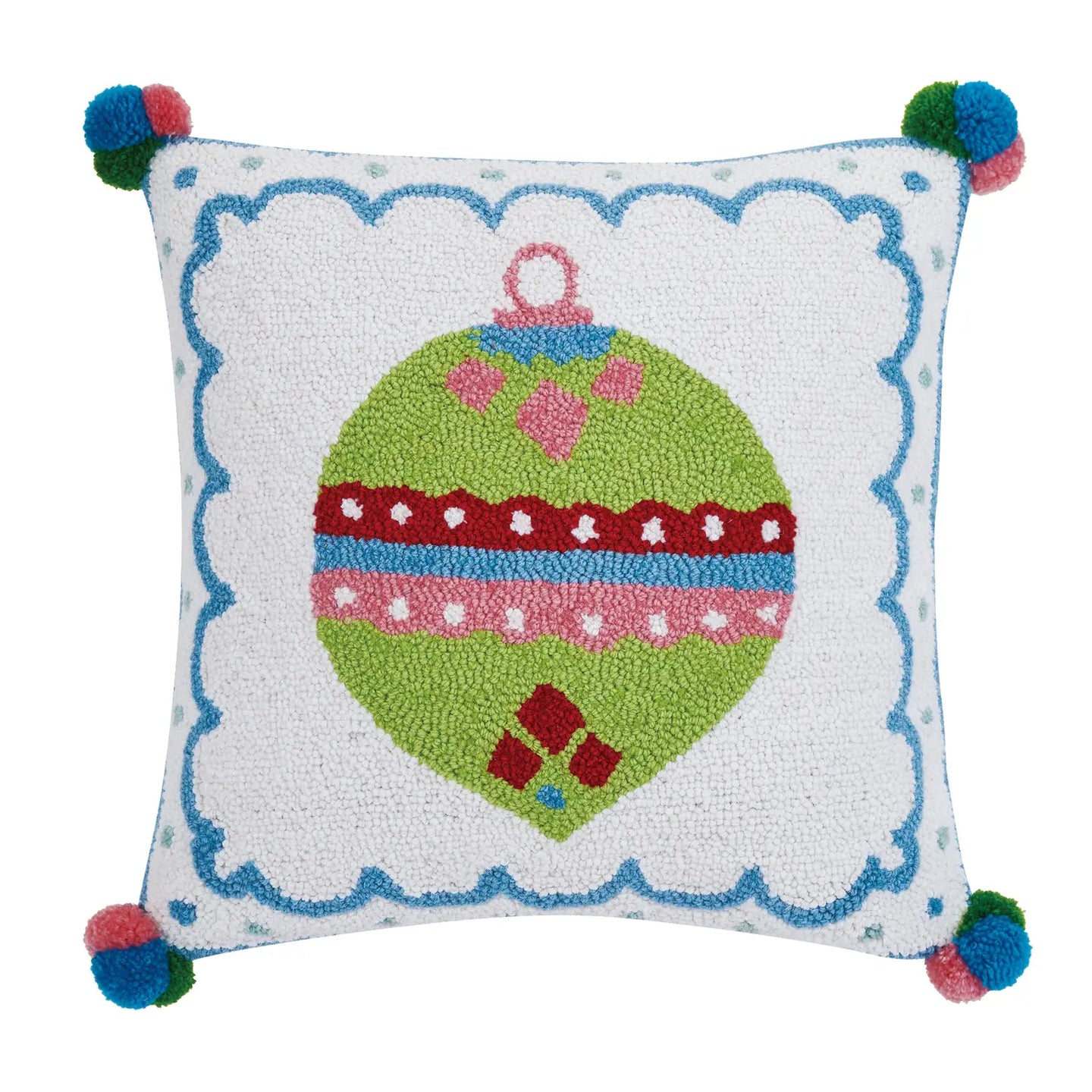 Sparkle Green Ornament Pillow