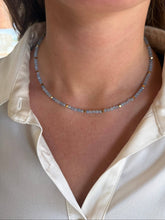 Load image into Gallery viewer, Aquamarine Dainty Necklace