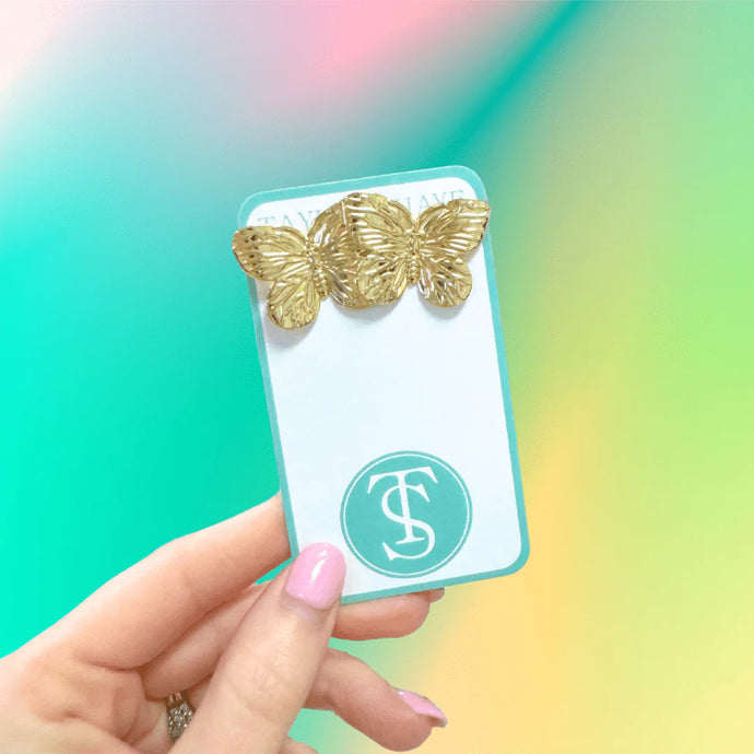 Adrienne Butterfly Stud