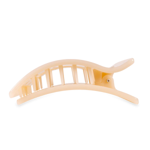 Teleties Almond Beige Large Flat Rectangle Clip