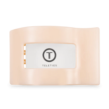 Load image into Gallery viewer, Teleties Almond Beige Large Flat Rectangle Clip