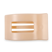 Load image into Gallery viewer, Teleties Almond Beige Large Flat Rectangle Clip