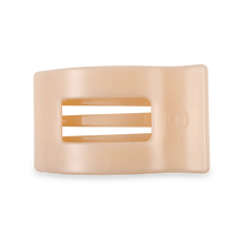 Load image into Gallery viewer, Teleties Almond Beige Medium Flat Rectangle Clip