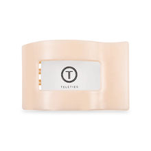 Load image into Gallery viewer, Teleties Almond Beige Medium Flat Rectangle Clip