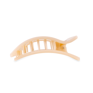 Teleties Almond Beige Medium Flat Rectangle Clip