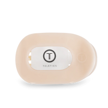 Load image into Gallery viewer, Teleties Almond Beige Small Flat Round Clip