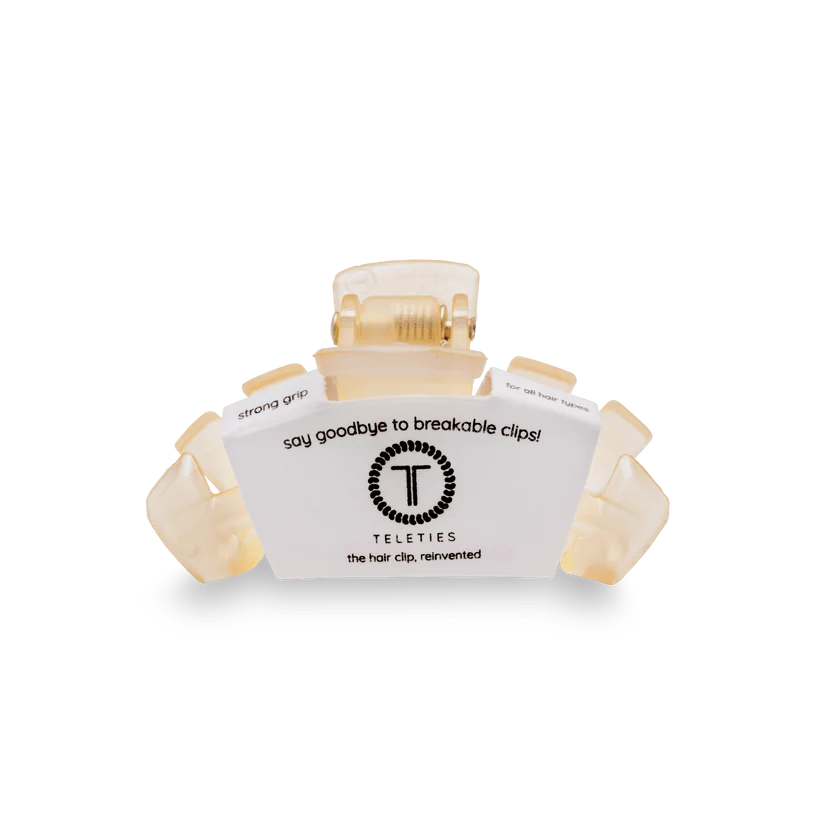 Teleties Classic Almond Beige Tiny Claw Clip