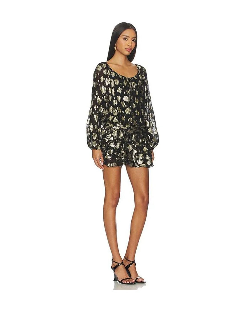 Amanda Uprichard Dallas Romper | Black Gold