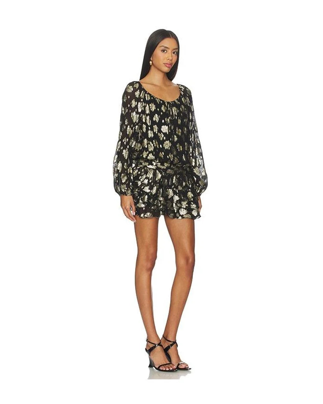 Amanda Uprichard Dallas Romper | Black Gold