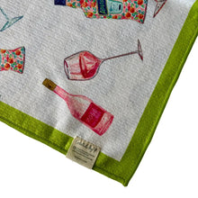 Load image into Gallery viewer, Double Sided Cocktails Tea Towel