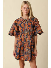 Load image into Gallery viewer, Kayda Dress | Dark Navy Rust