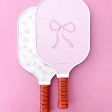 Load image into Gallery viewer, Coquette Pink Bow Floral Pickleball Paddle